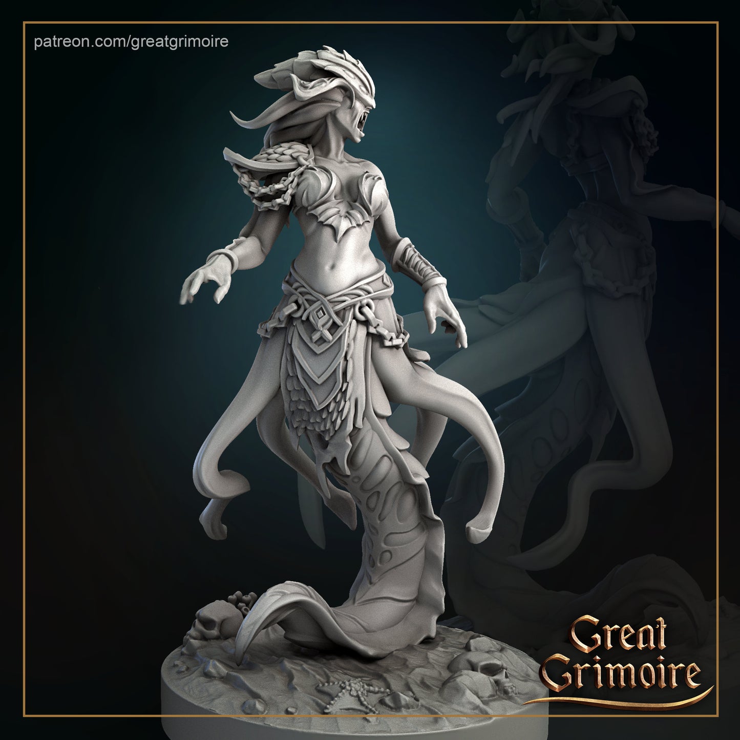 Scylla from "Cult of the Elder God" by Great Grimoire Miniatures RPG