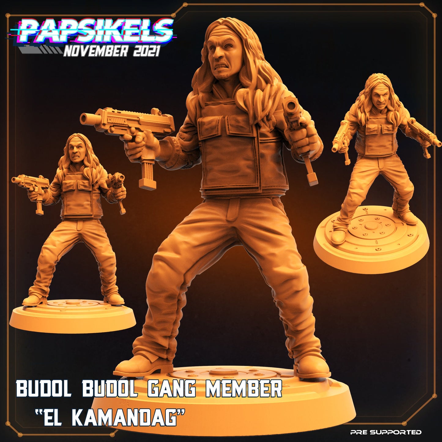 Budol Gang Members from Papsikels Miniatures RPG Cyberpunk Stargrave