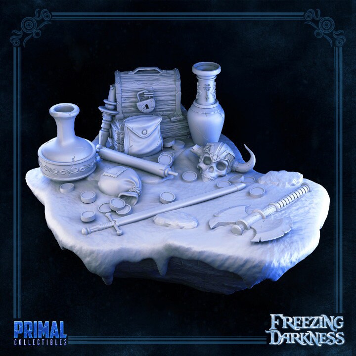 Dungeon Dressings & Terrain from Freezing Darkness by Primal Collectibles Heroquest RPG