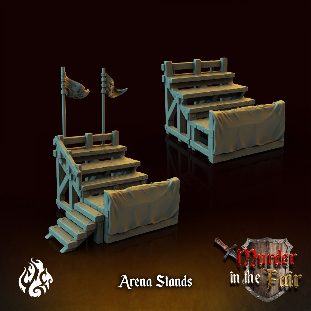 Jousting Arena Terrain Piece from "Murder in the Fair" by Crippled God Foundry