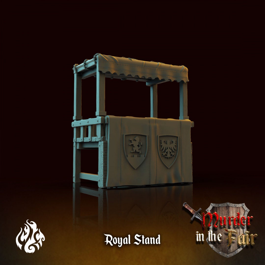 Jousting Arena Terrain Piece from "Murder in the Fair" by Crippled God Foundry