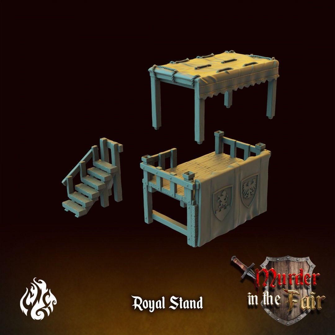Jousting Arena Terrain Piece from "Murder in the Fair" by Crippled God Foundry