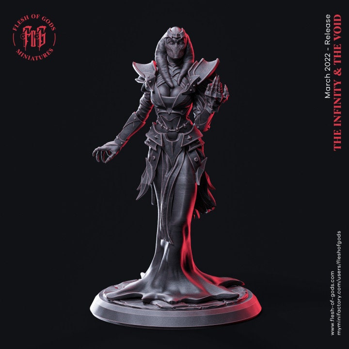 Ancient Priestess from "Infinity and Void" by Flesh of Gods Miniatures