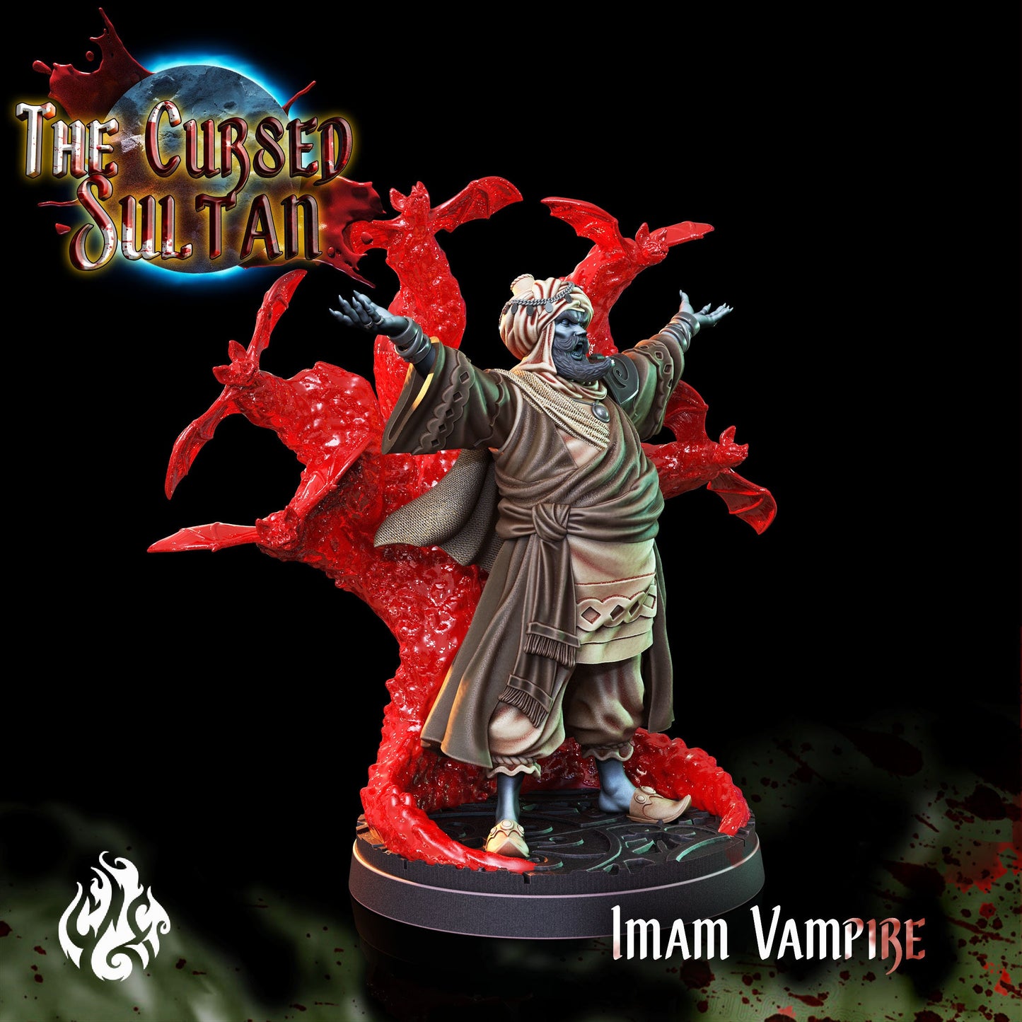 Imam Vampire from "Cursed Sultan" by Crippled God Foundry Miniatures