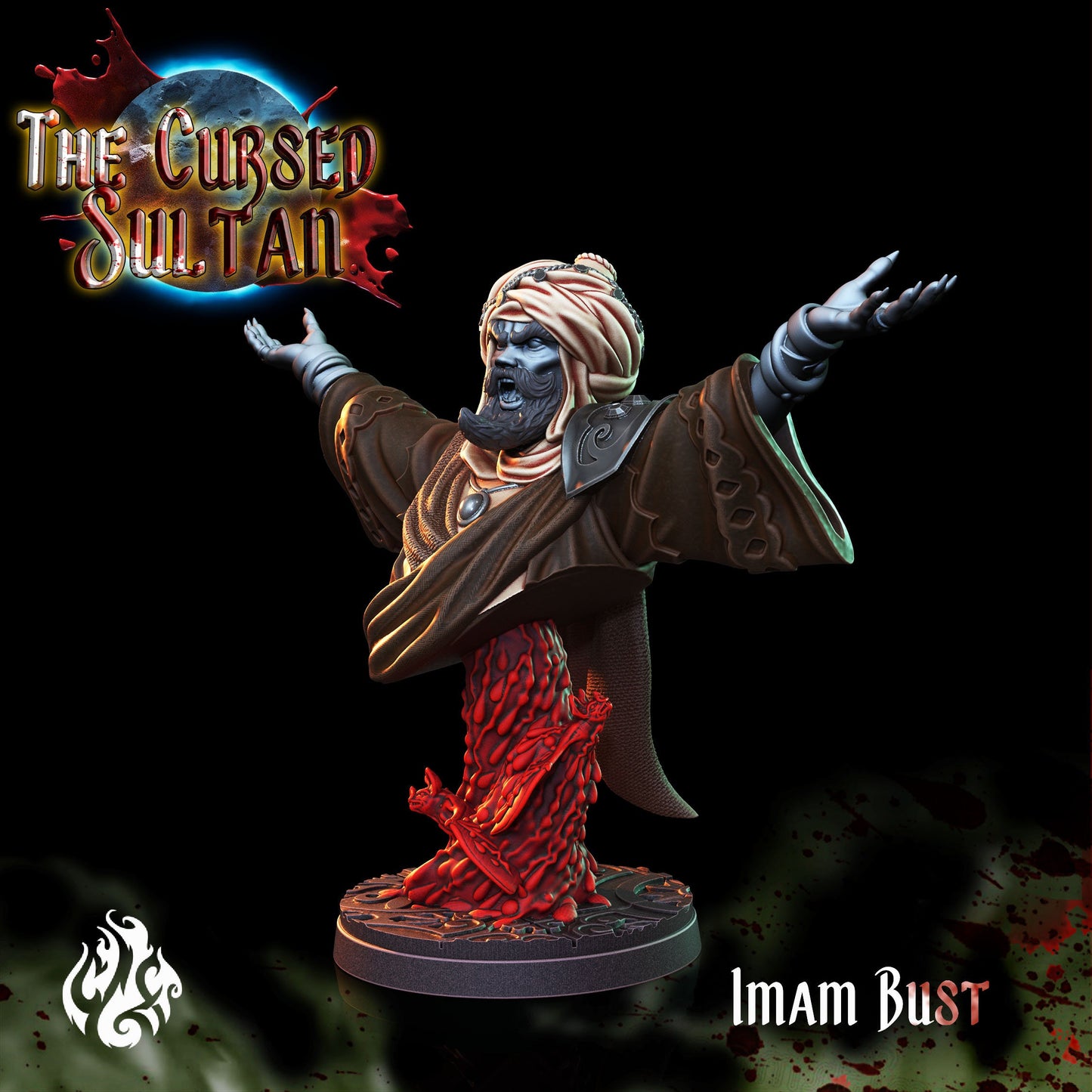 Imam Vampire from "Cursed Sultan" by Crippled God Foundry Miniatures