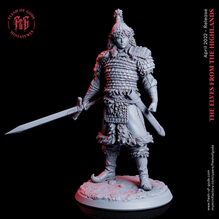 Highland Hunters from "Elves of Highlands" by Flesh of Gods Miniatures