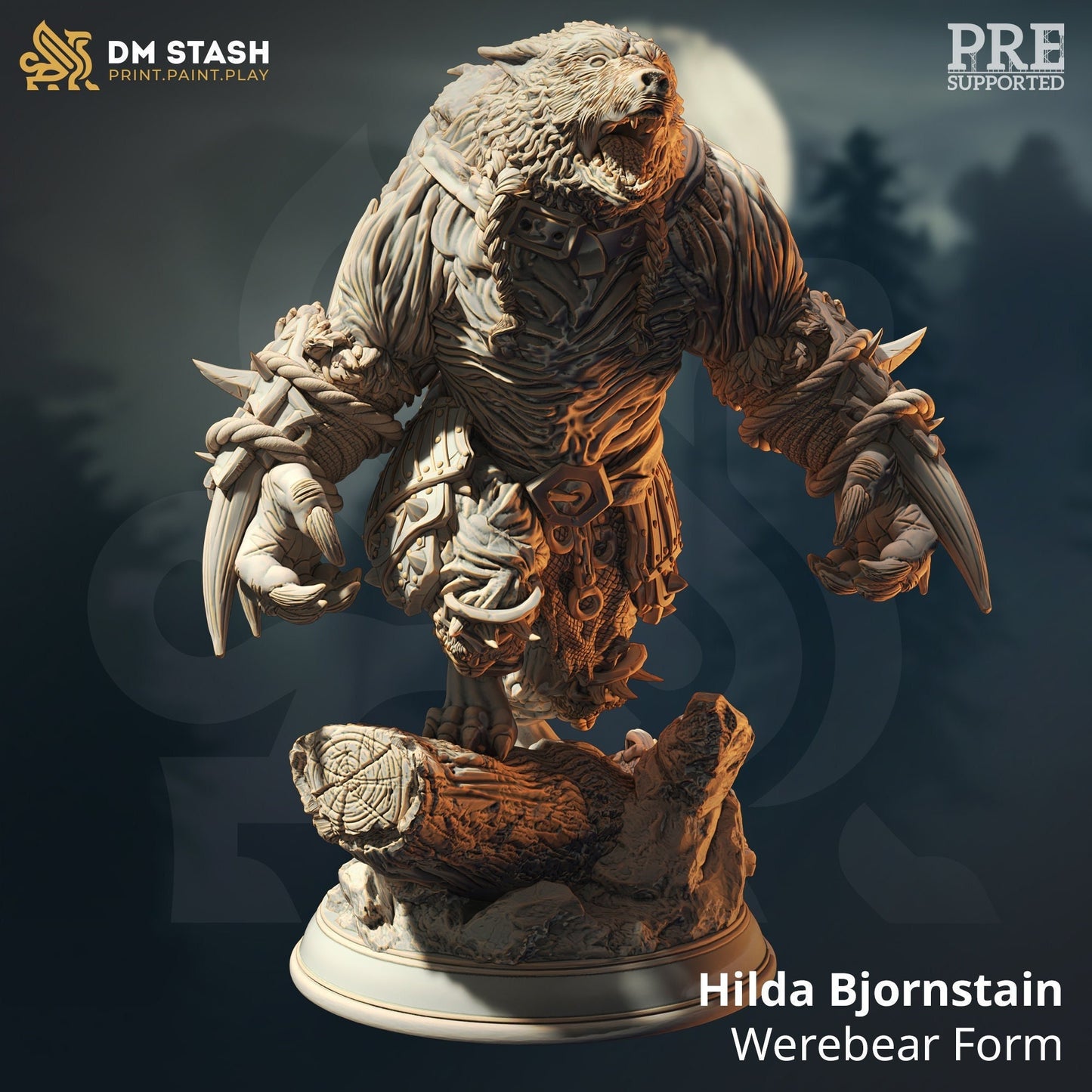 Hilda Bearform from "Call of the Moon" by DM Stash Miniatures