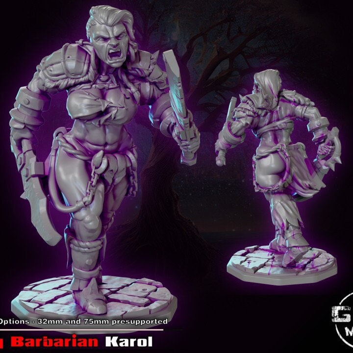Karol Fury Barbarian by Gaz Minis