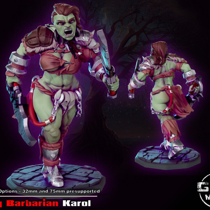 Karol Fury Barbarian by Gaz Minis