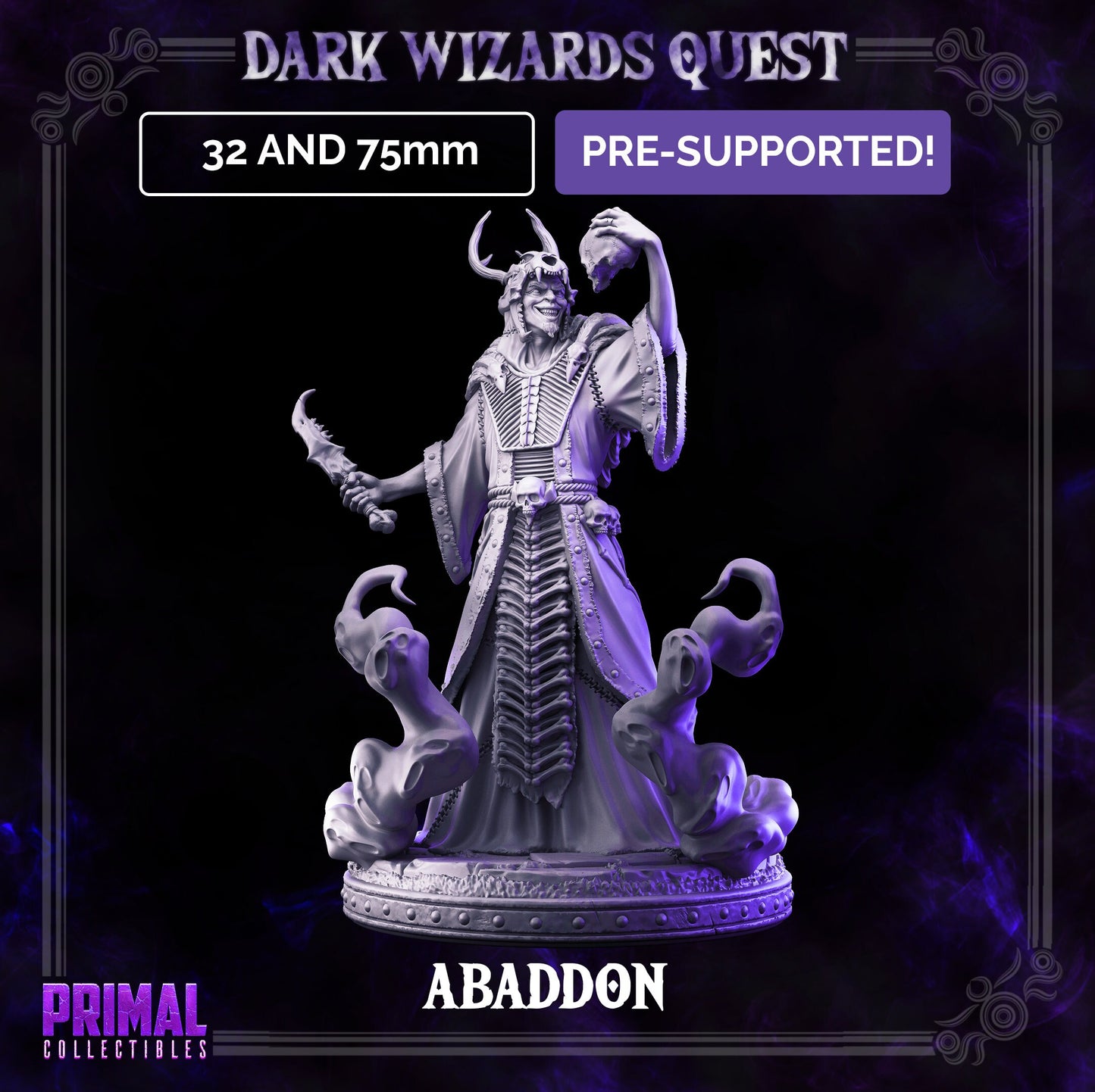 Abaddon Necromancer by Primal Collectibles Miniatures