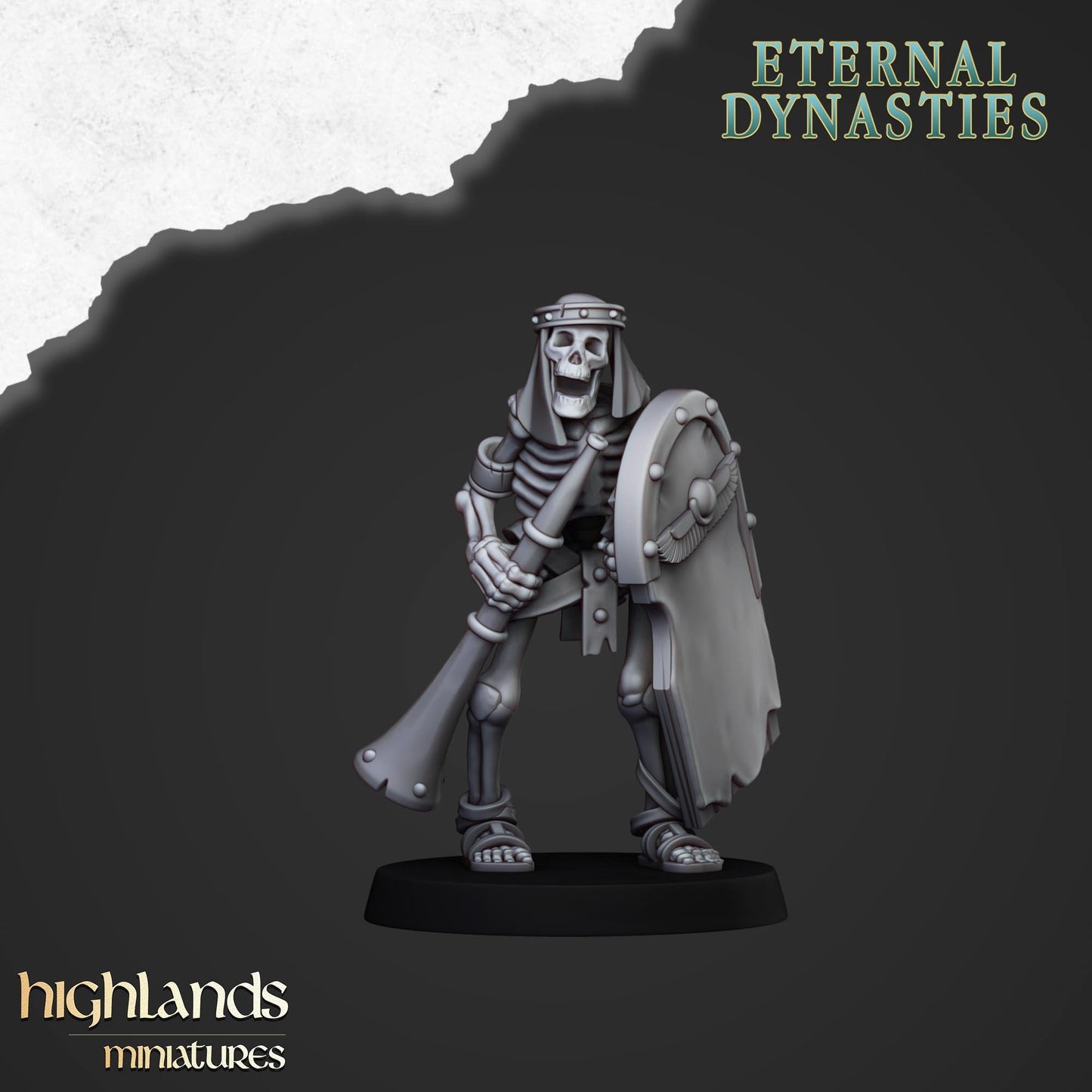 Skeleton Warriors Unit From Eternal Dynasties By Highland Miniatures