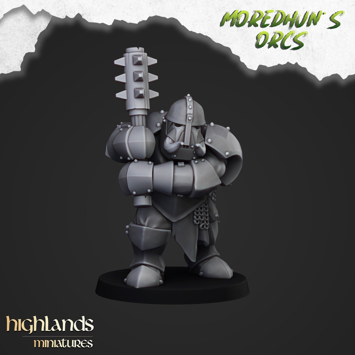 Armored Orcs Unit By Highland Miniatures
