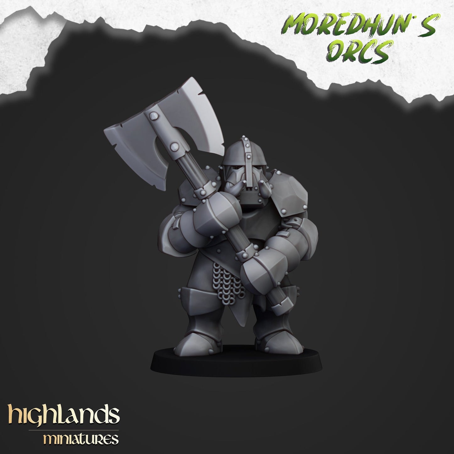 Armored Orcs Unit By Highland Miniatures