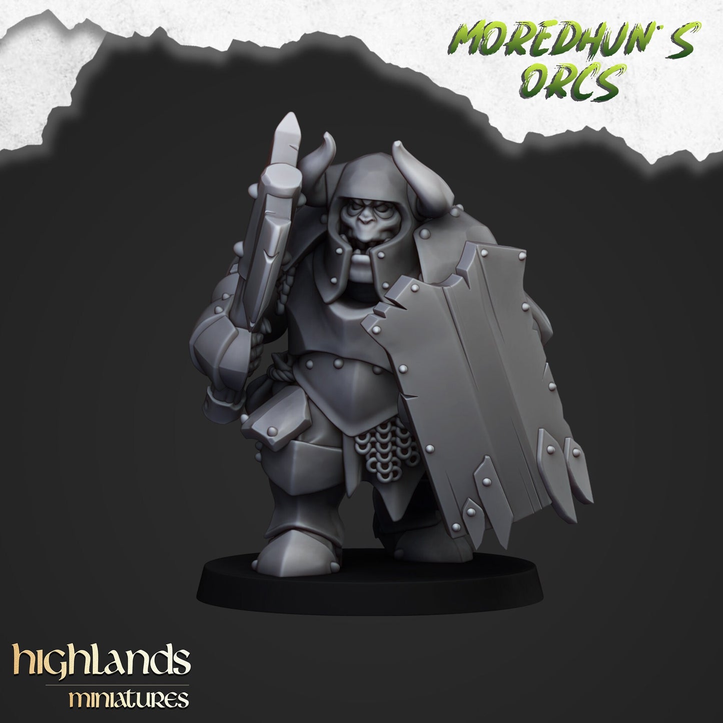 Armored Orcs Unit By Highland Miniatures