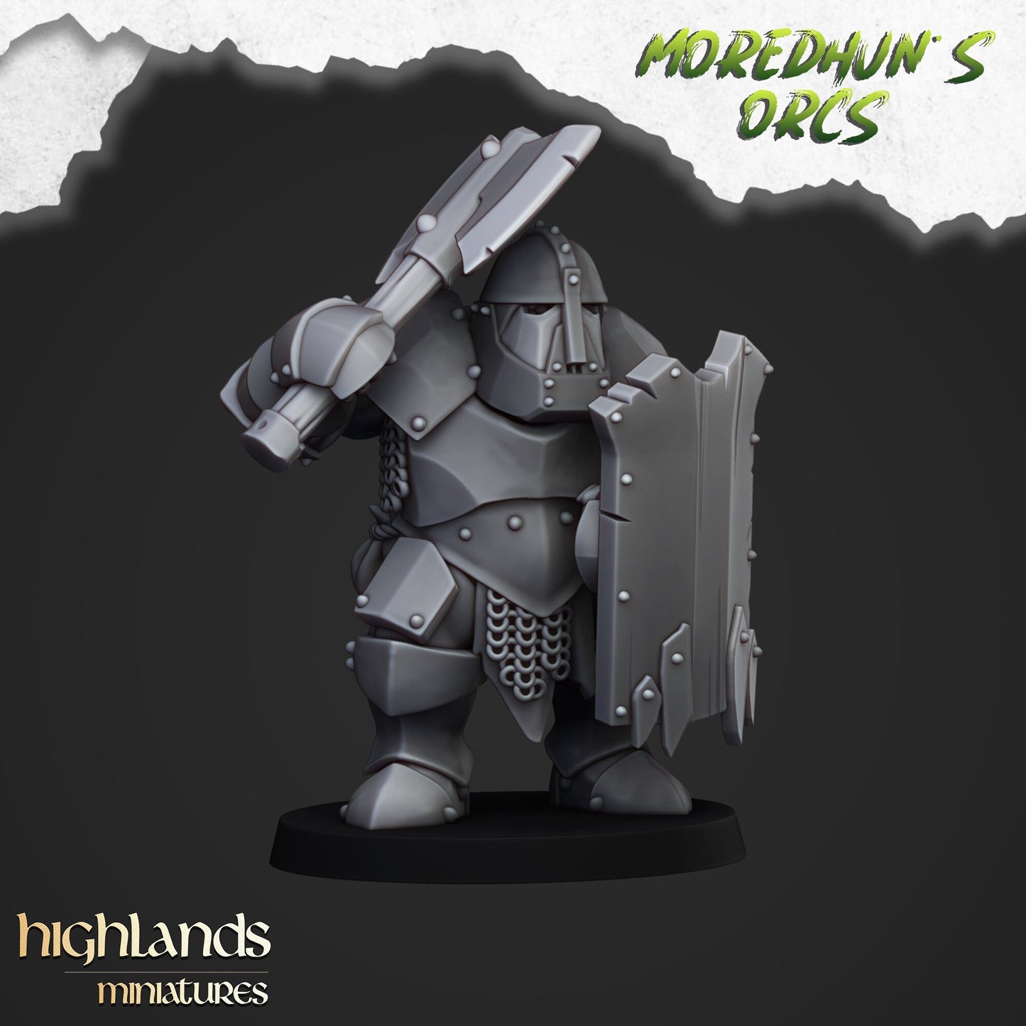 Armored Orcs Unit By Highland Miniatures
