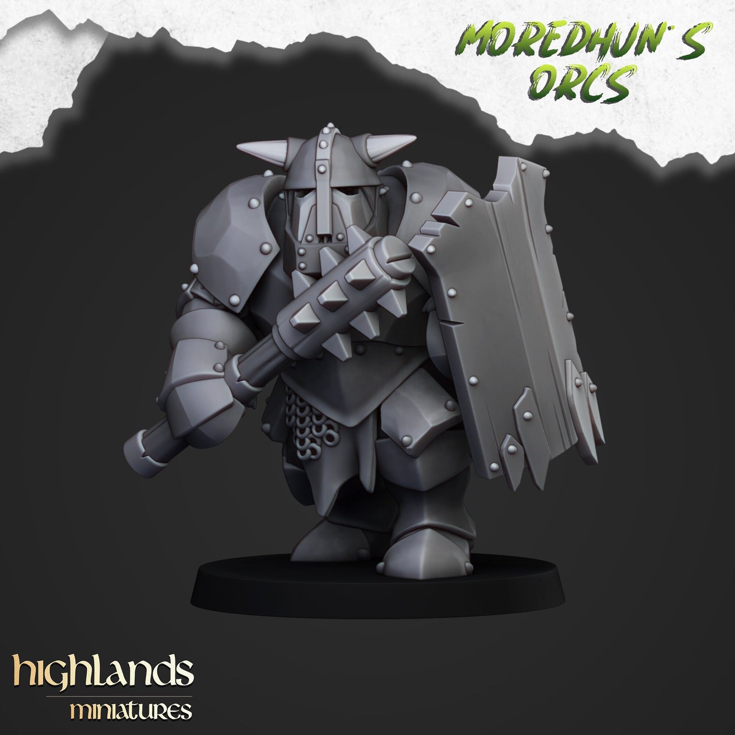 Armored Orcs Unit By Highland Miniatures