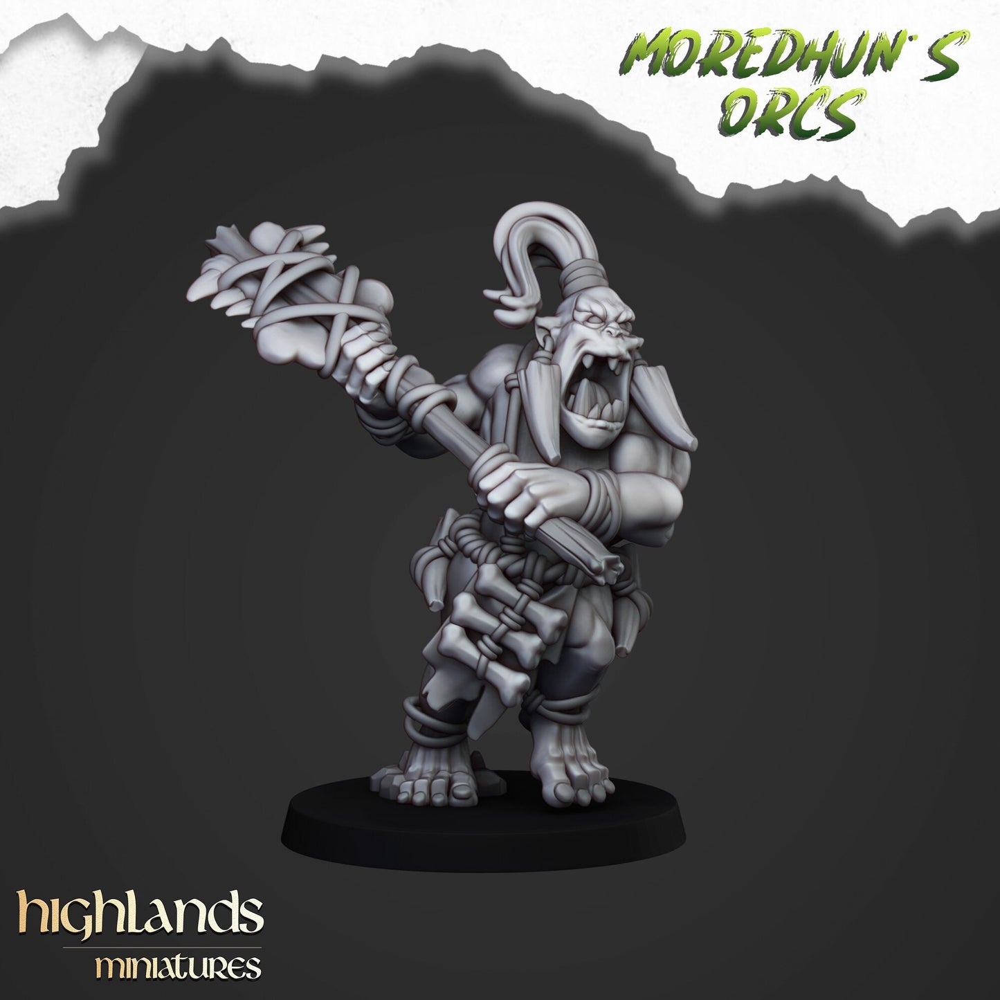 Feral Orc Warrior Unit By Highland Miniatures
