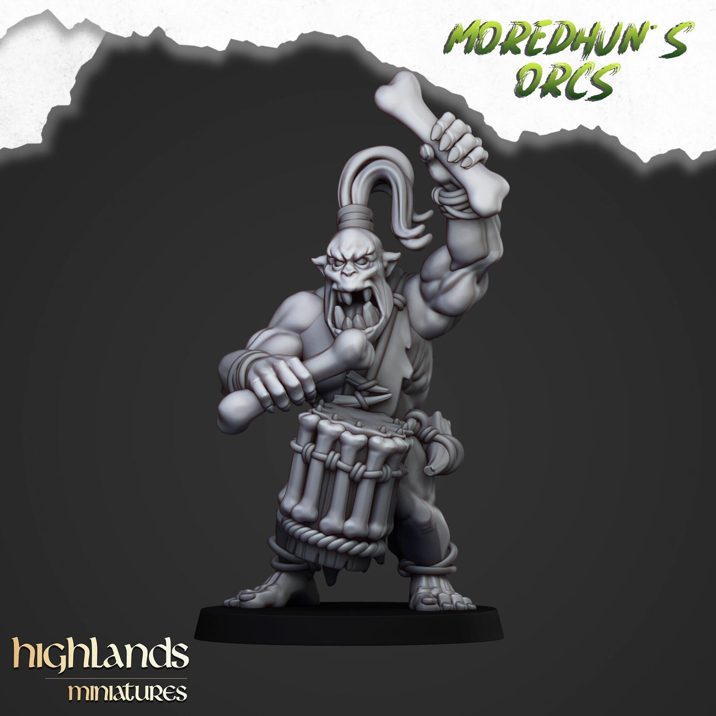 Feral Orc Warrior Unit By Highland Miniatures