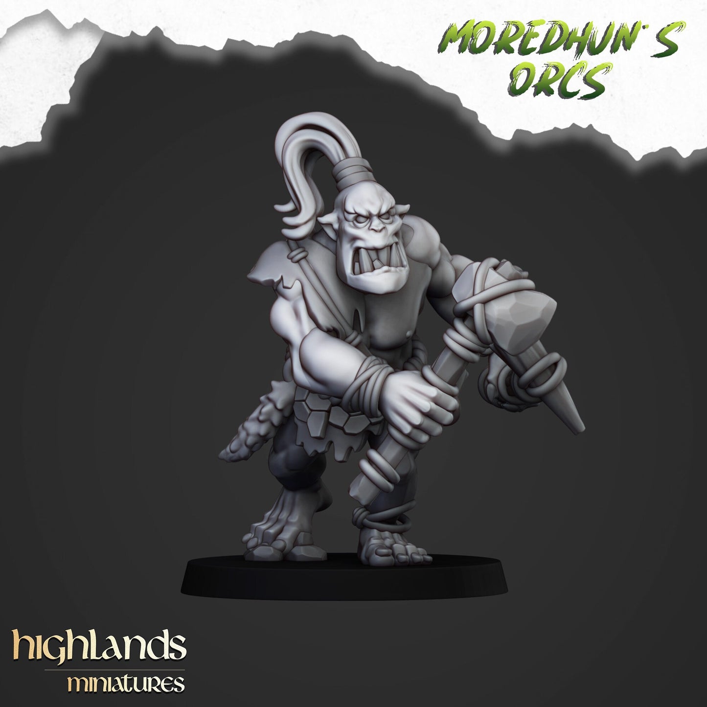 Feral Orc Warrior Unit By Highland Miniatures