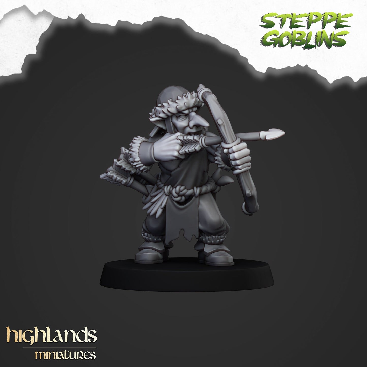 Steppe Goblin Archer Unit By Highland Miniatures