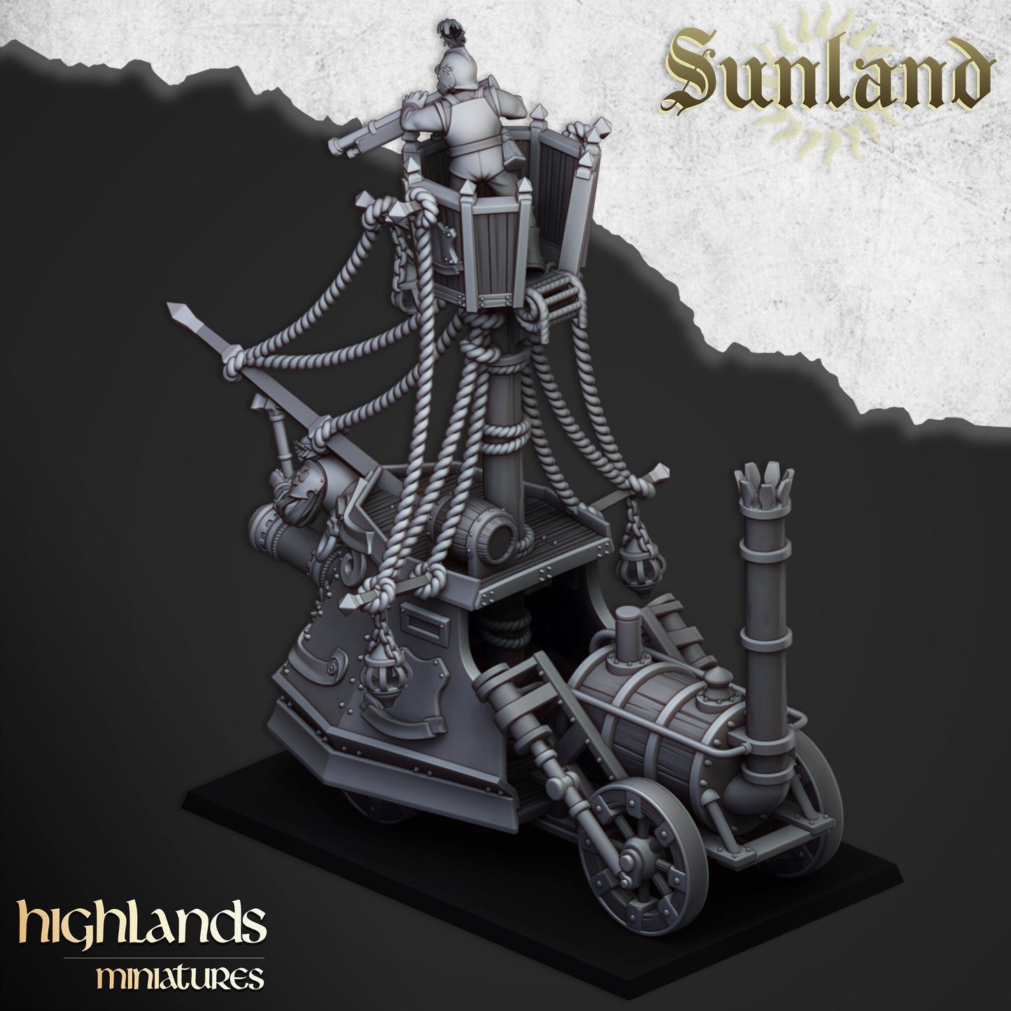 Ironclad Landship of Sunland by Highland Miniatures