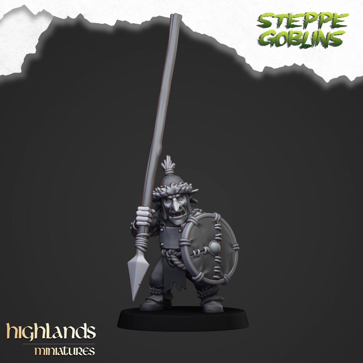 Steppe Goblin Spearmen Unit By Highland Miniatures
