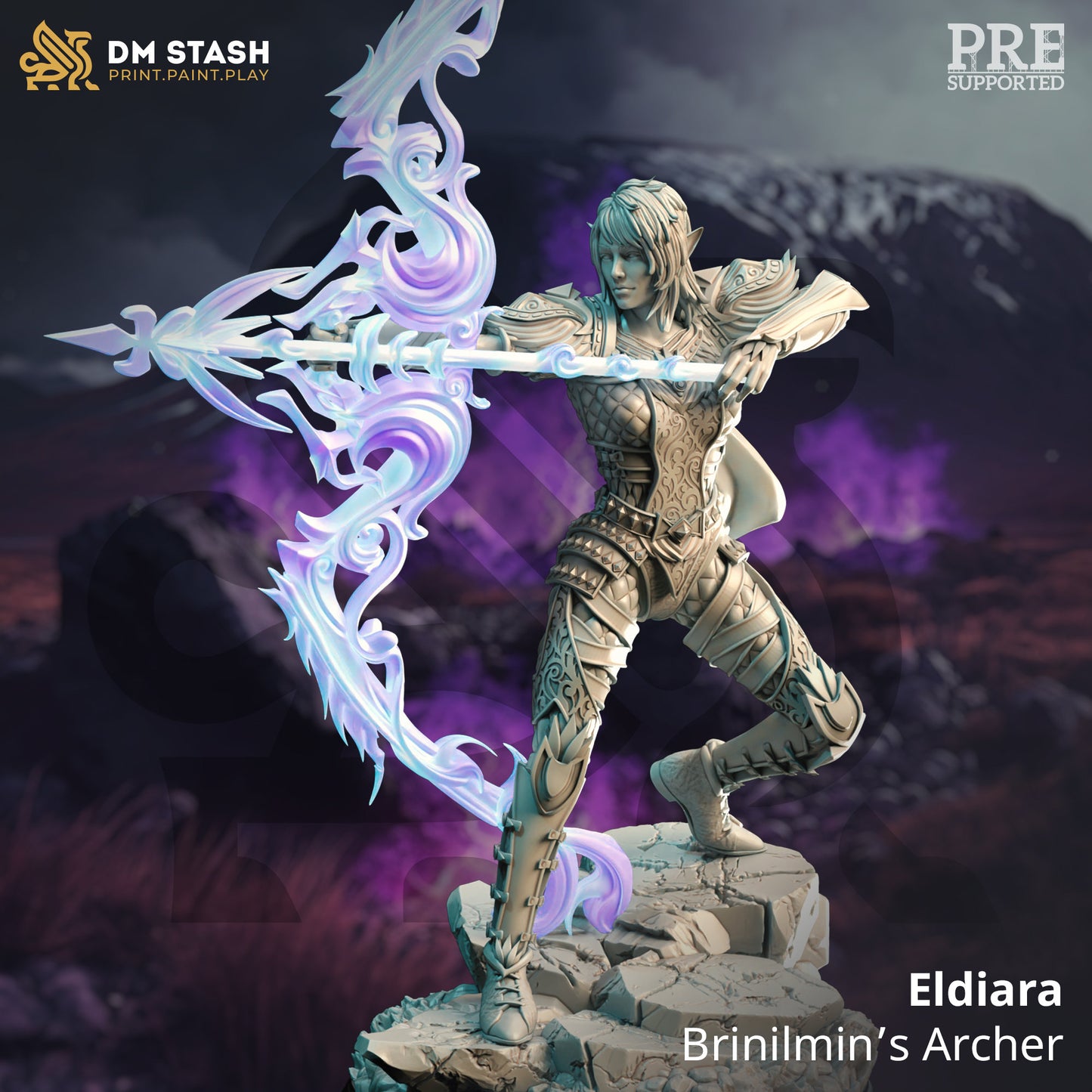 High Elf Arcane Archer from "Of Elves and Men" by DM Stash Miniatures