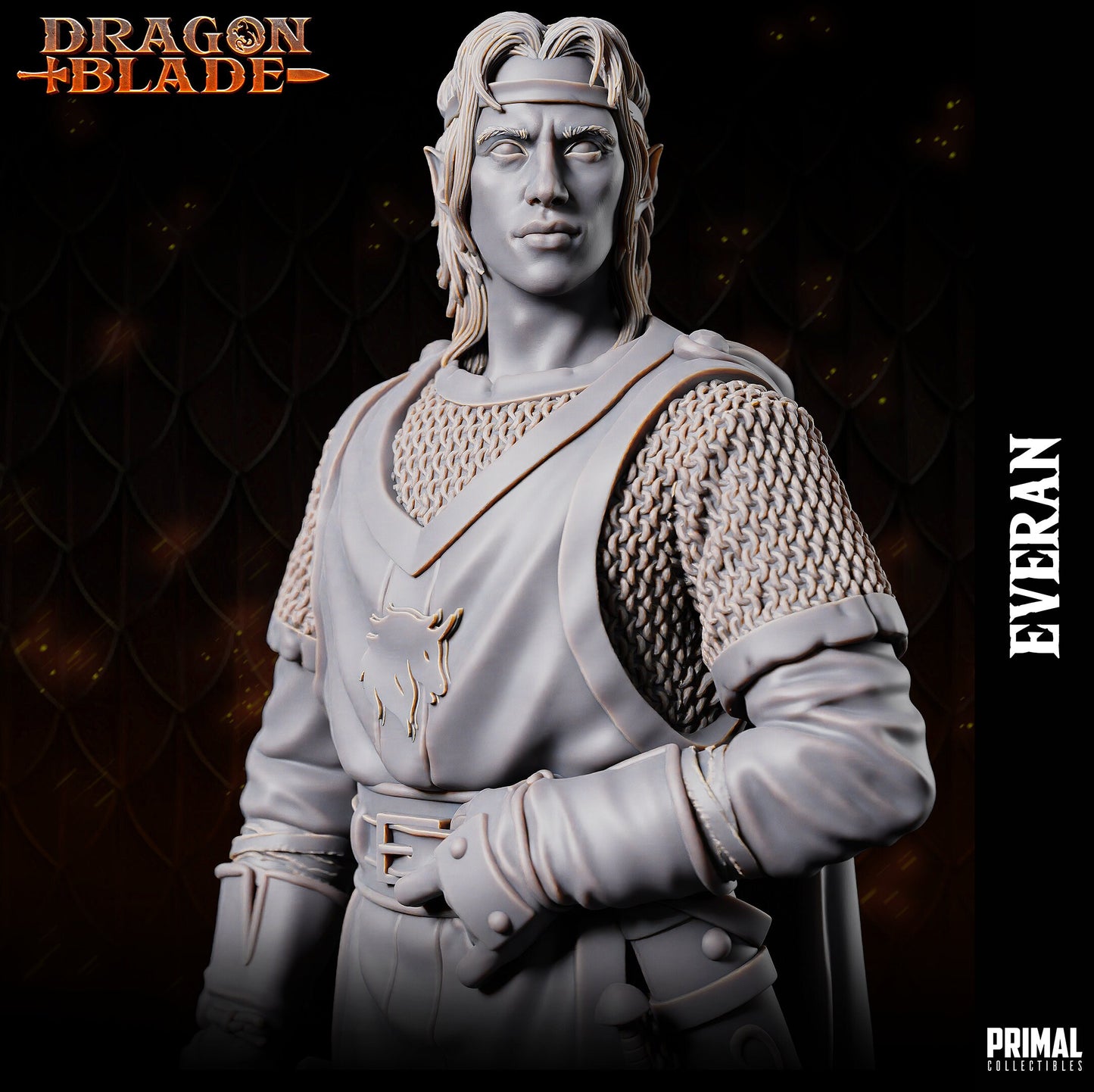 Everan Elf Warrior Wizard by Primal Collectibles Miniatures