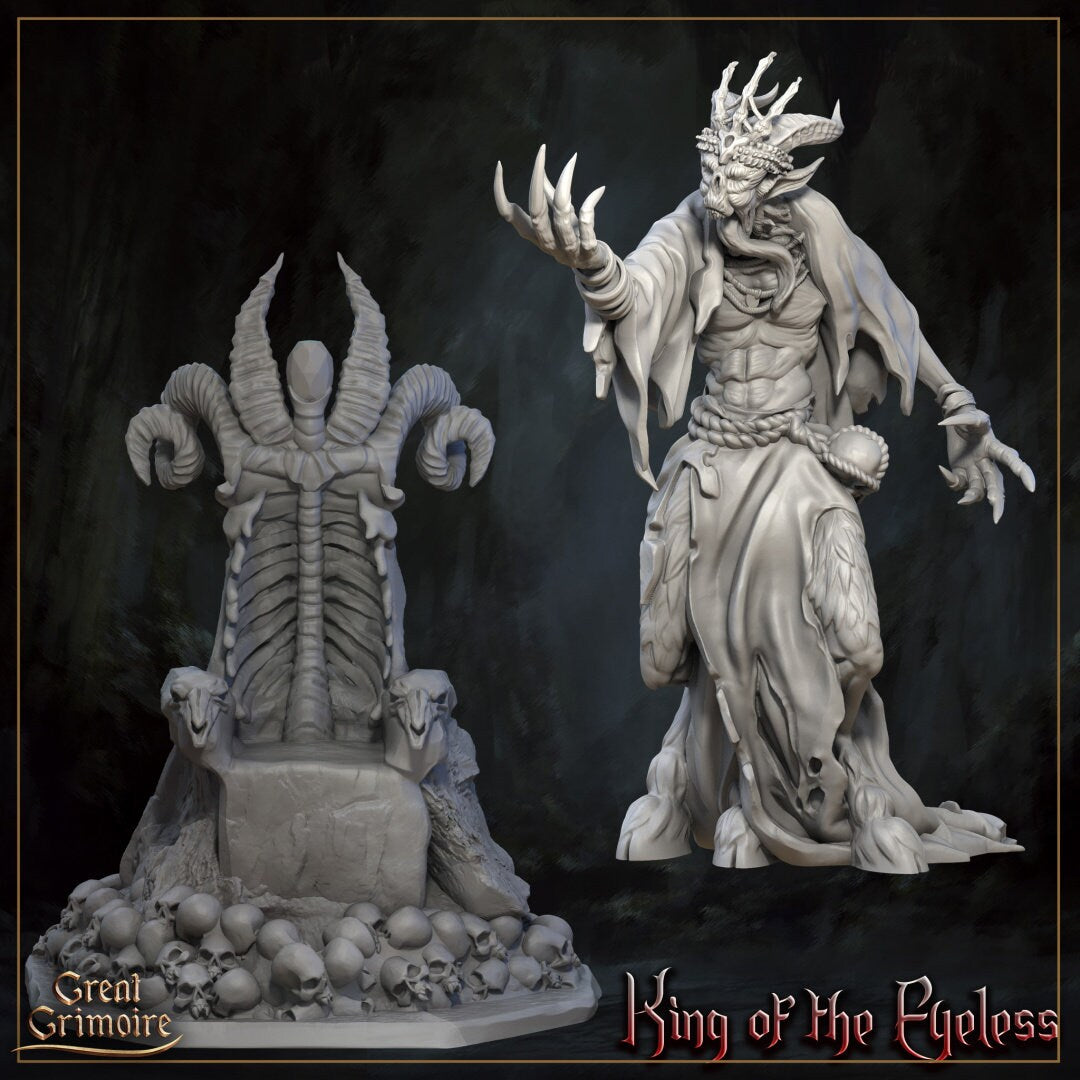 King of the Eyeless from "Horrors of the Underground" by Great Grimoire Miniatures