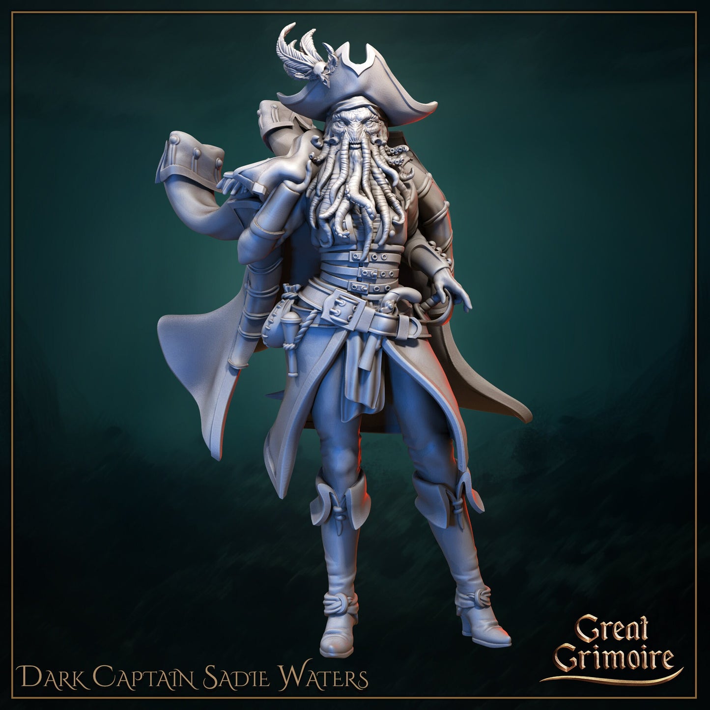 Captain Sadie Waters from "Gathering Storm" by Great Grimoire Miniatures