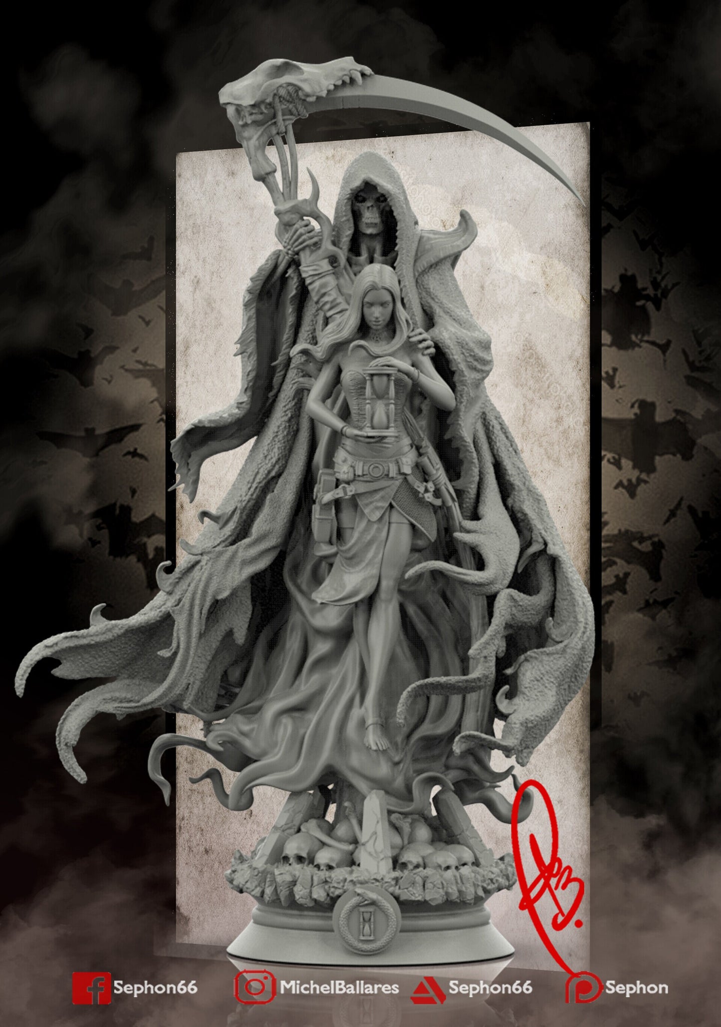 Layers of Time Statue Model Kit by Creative Geek MB