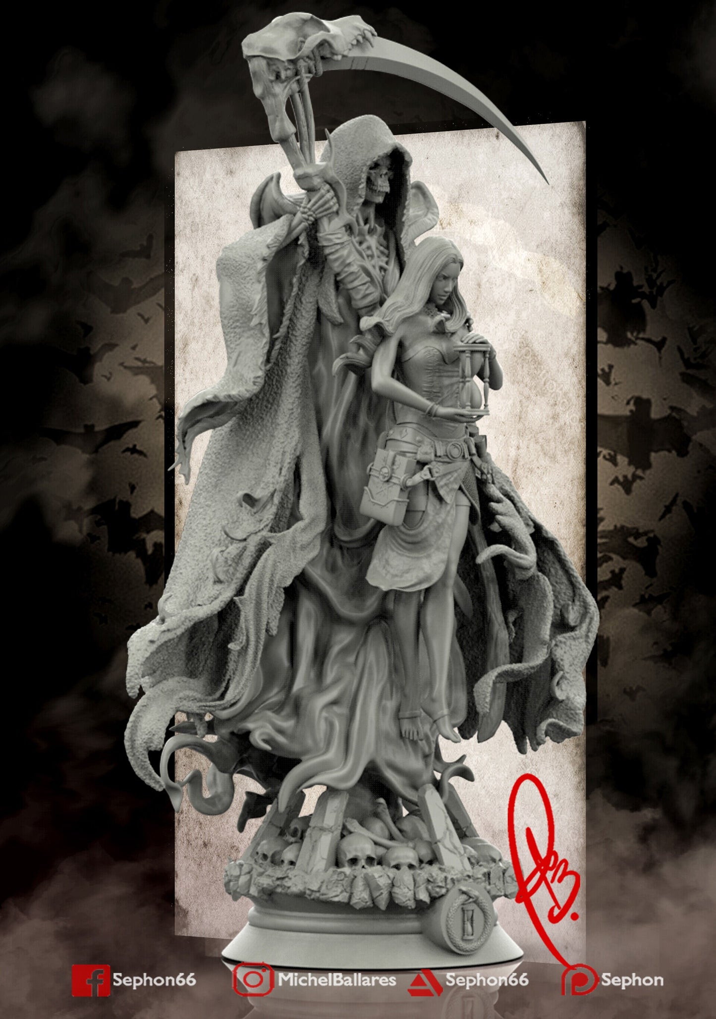 Layers of Time Statue Model Kit by Creative Geek MB