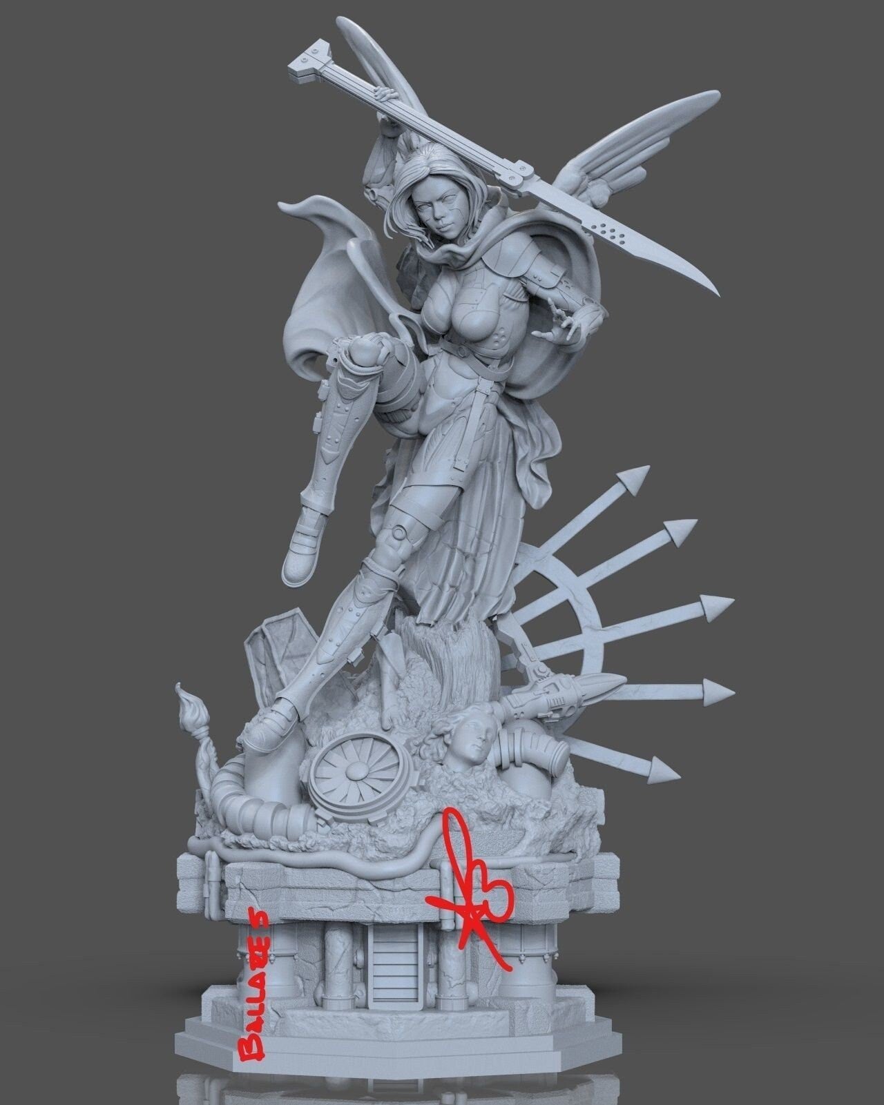Alita Statue Model Kit by Creative Geek MB