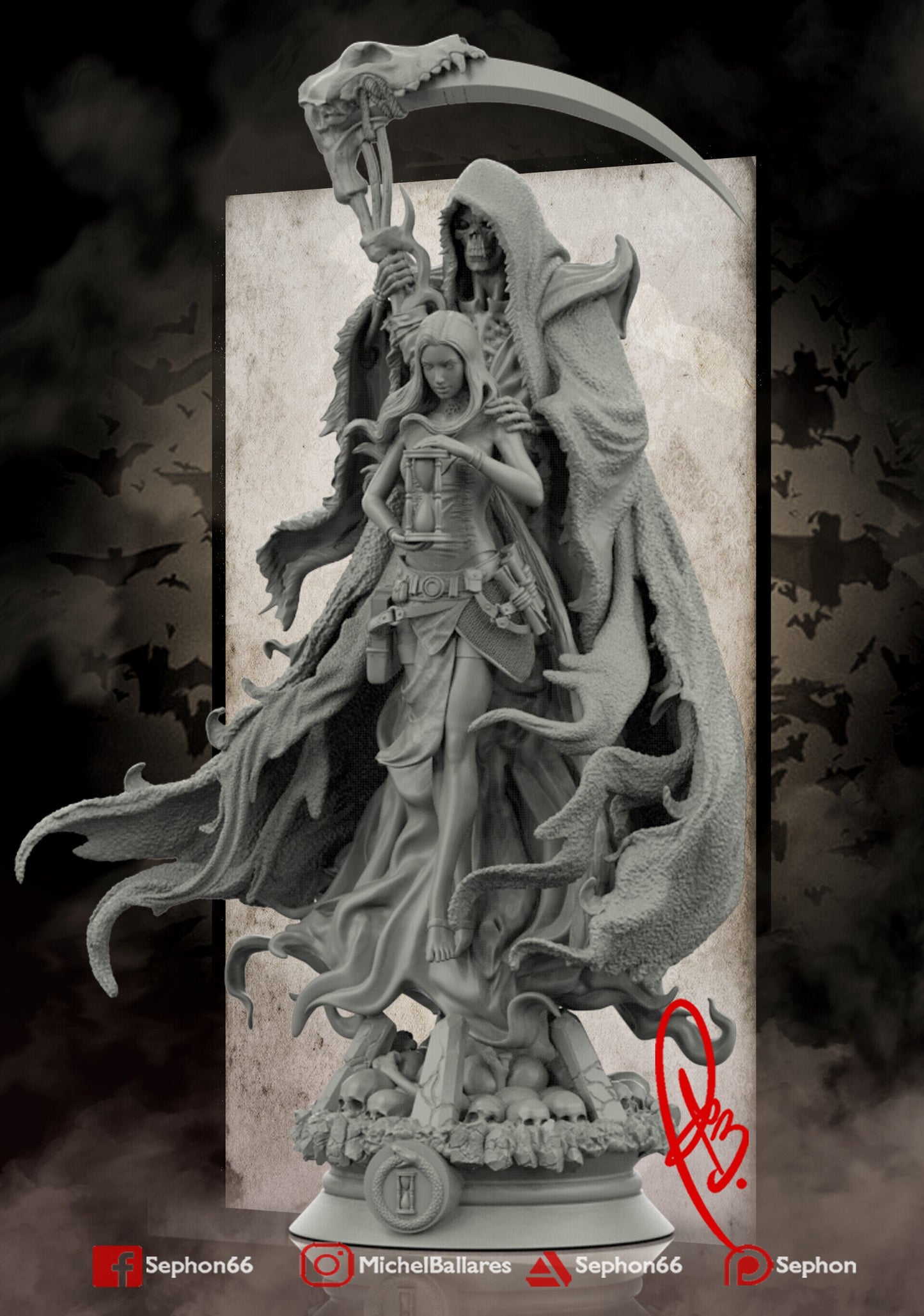 Layers of Time Statue Model Kit by Creative Geek MB