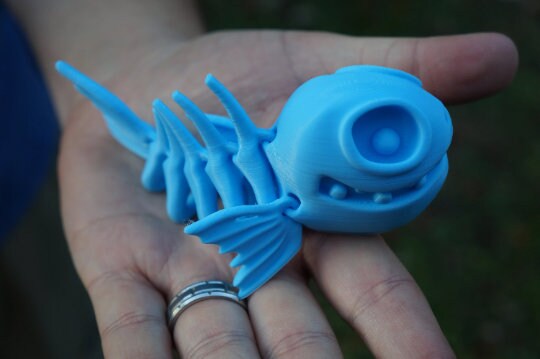 Bone Fish Articulated Toy by Flexi Factory