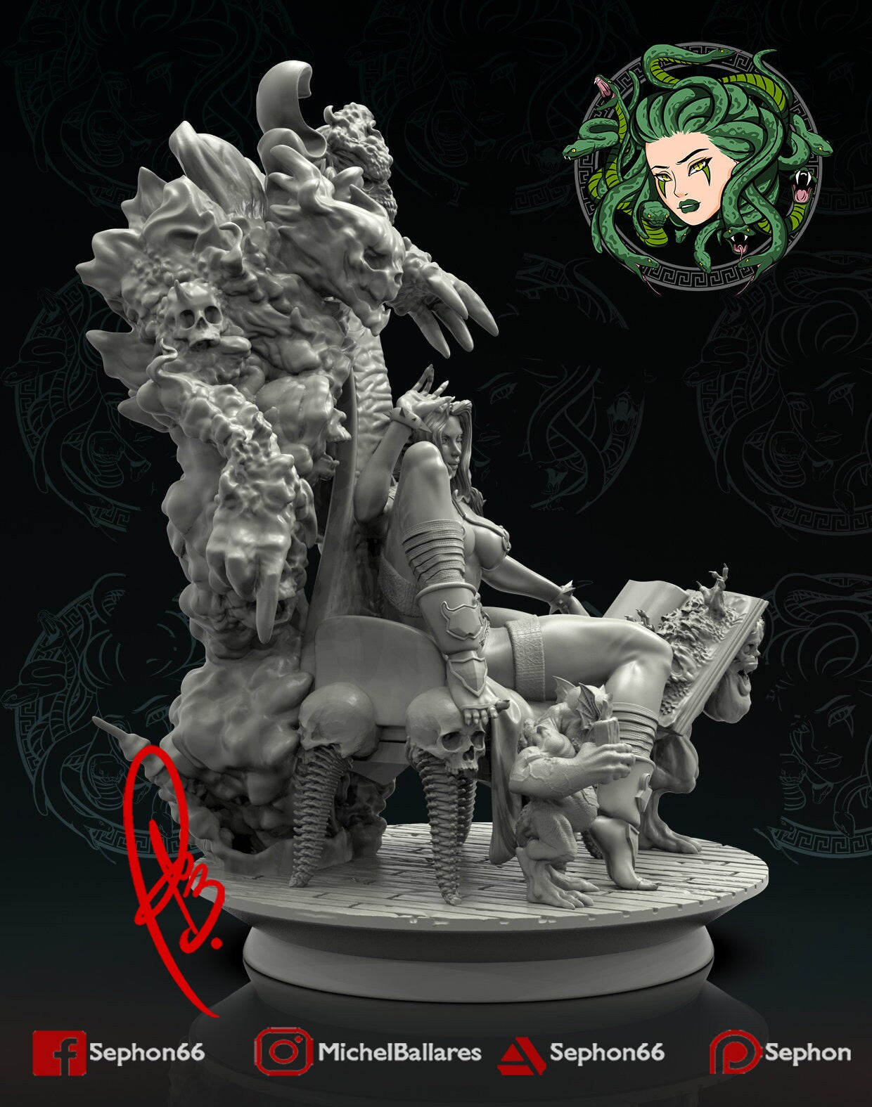 Summoner of Spirits Statue Model Kit by Creative Geek MB