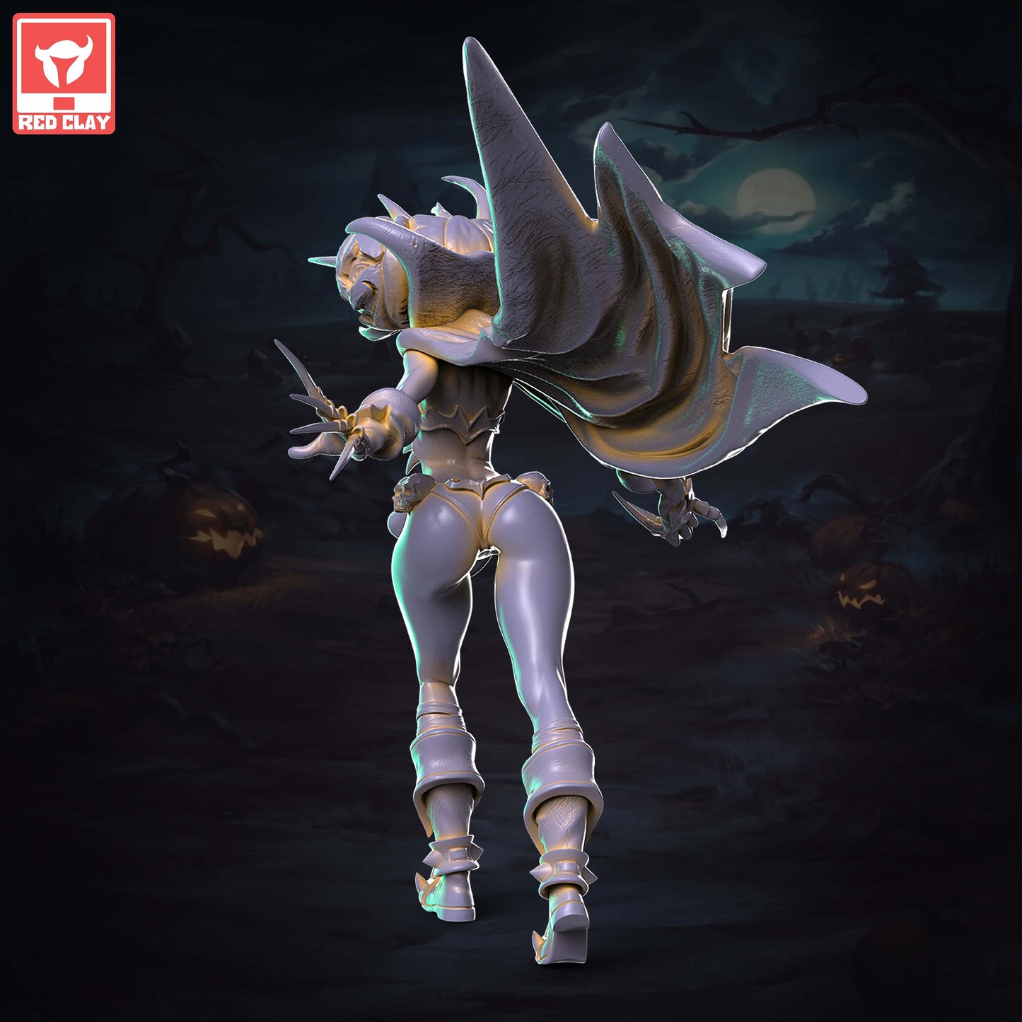 Pumpkill Halloween Pin Up by Red Clay Miniatures