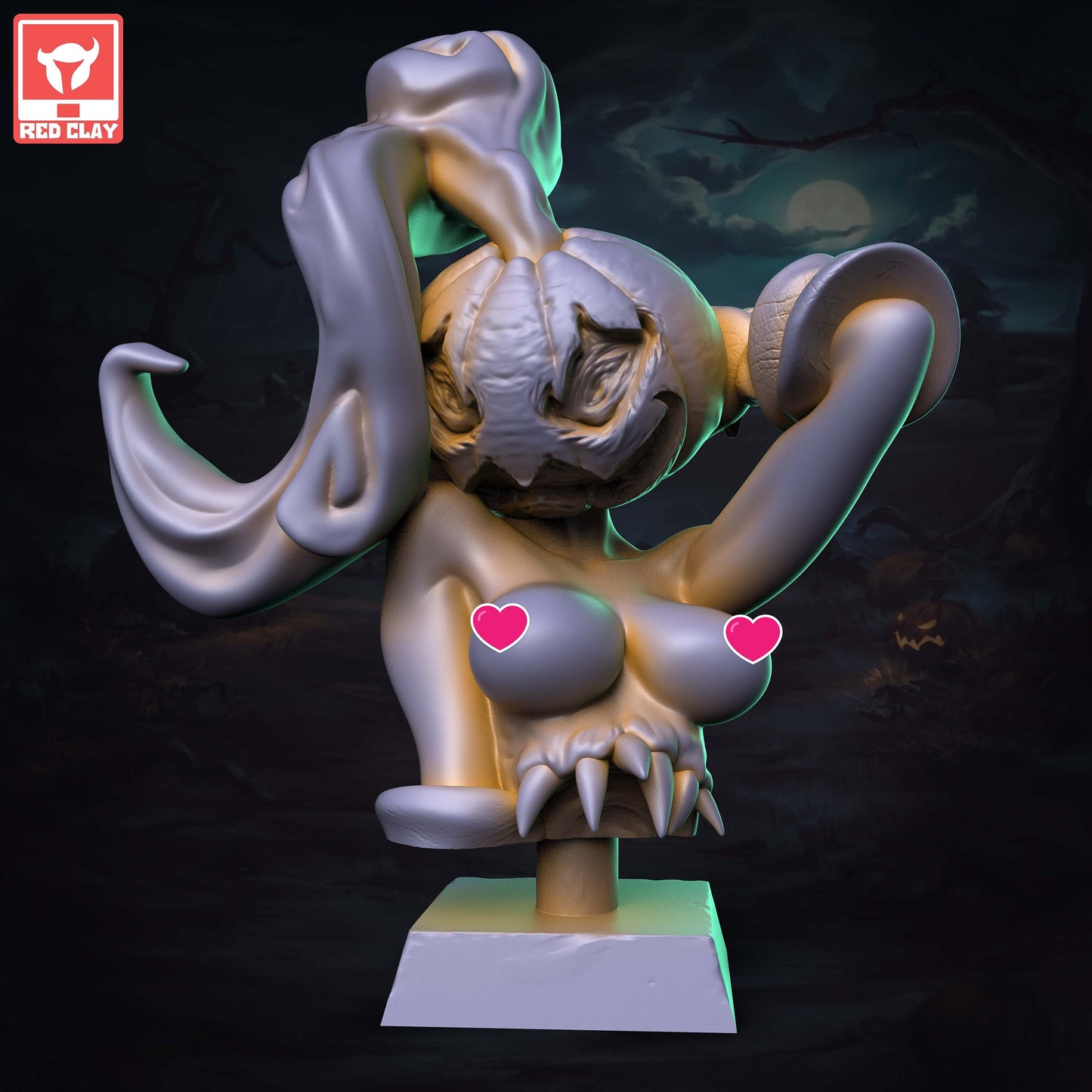 Pumpkill Halloween Pin Up by Red Clay Miniatures
