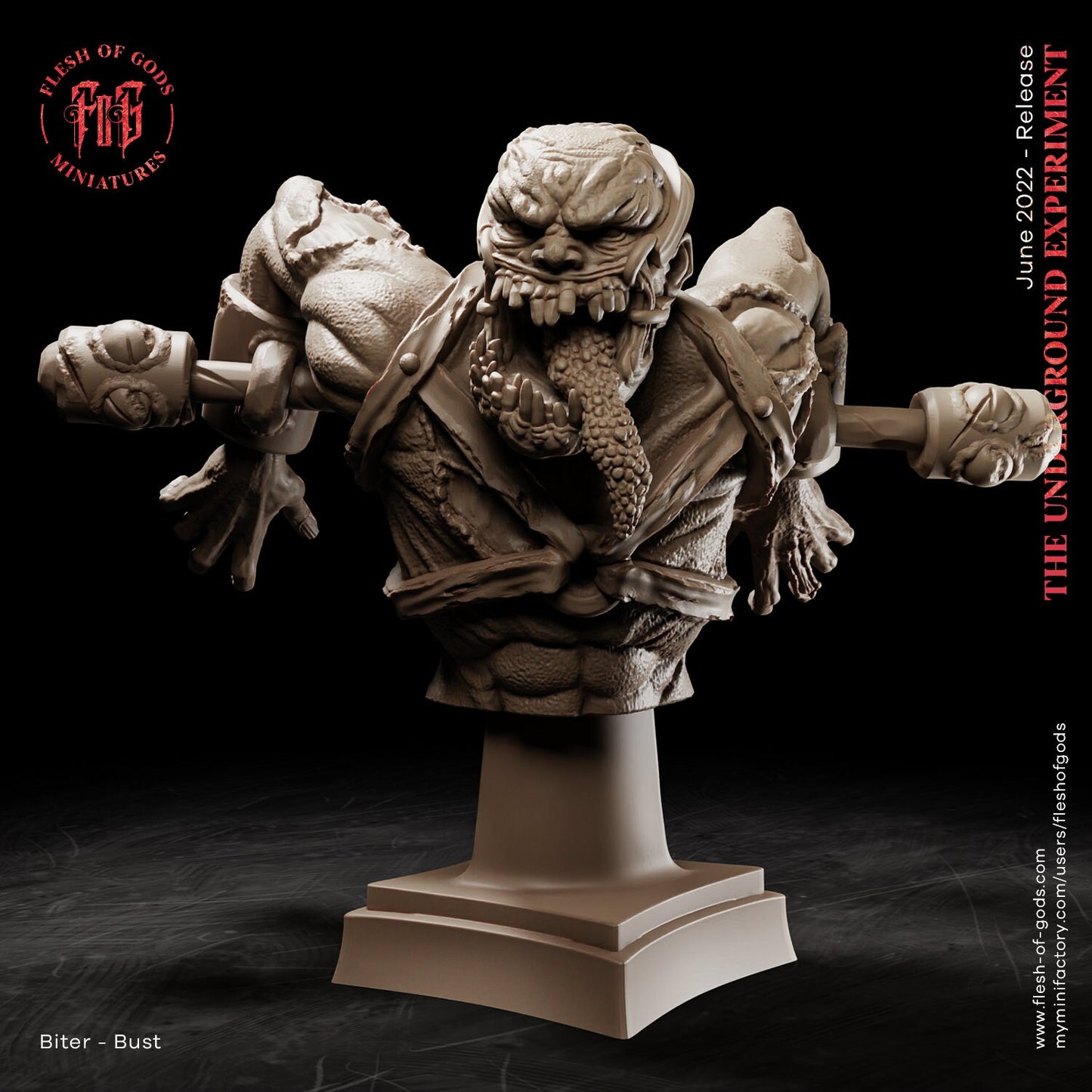 Biter from "Underground Experiment" by Flesh of Gods Miniatures