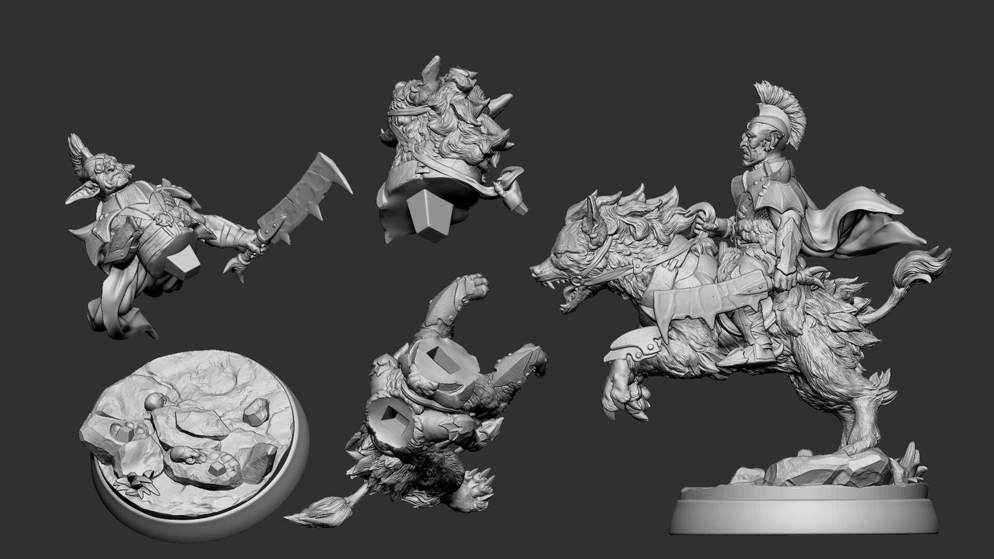 Hordog Goblin Raider from "Green Fury" by White Werewolf Tavern Miniatures