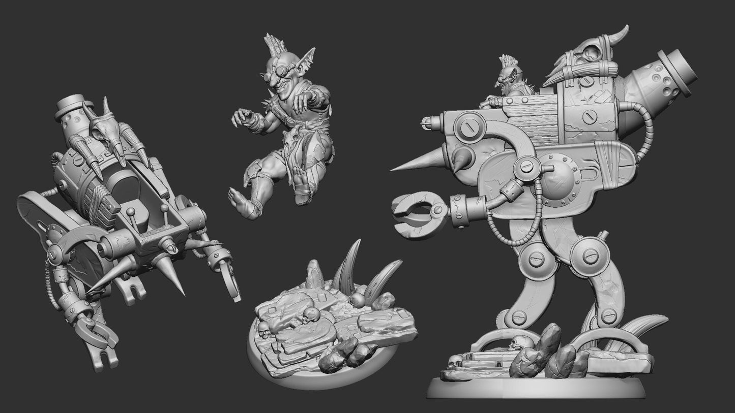 Mechanic Goblin from "Green Fury" by White Werewolf Tavern Miniatures