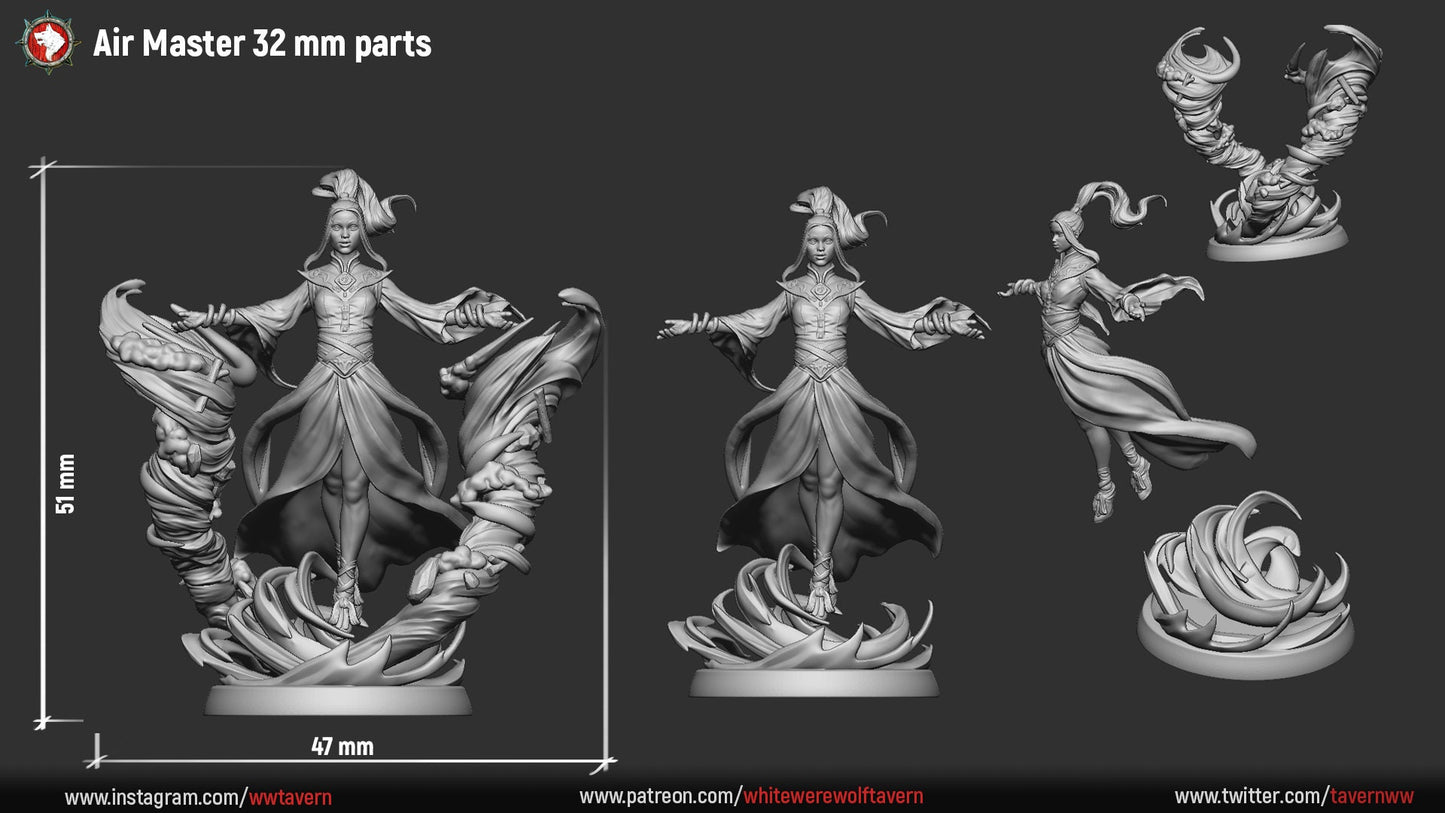 Air Master from "4 Elements" by White Werewolf Tavern Miniatures RPG DnD