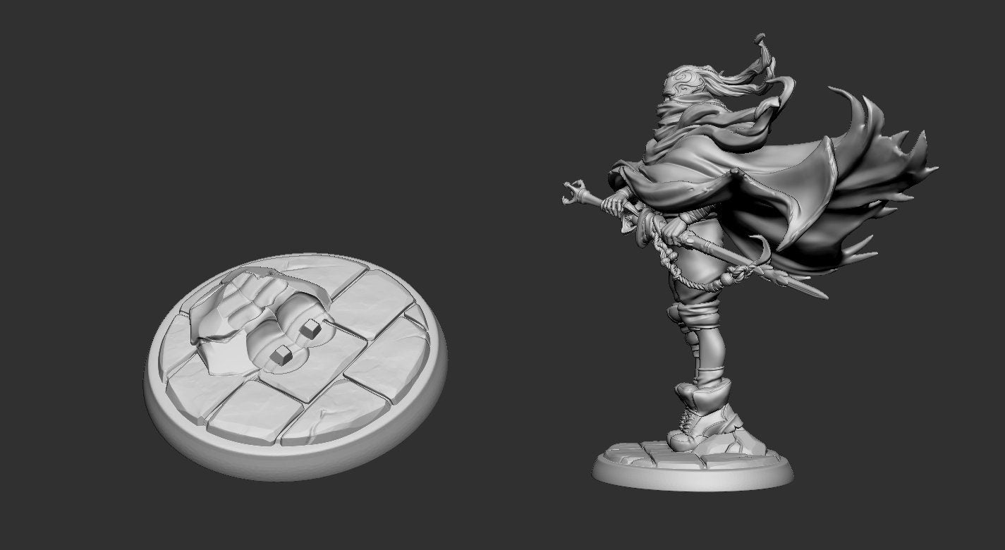Kunar the Giant Slayer 75mm from "Raven Invasion" by White Werewolf Tavern Miniatures RPG