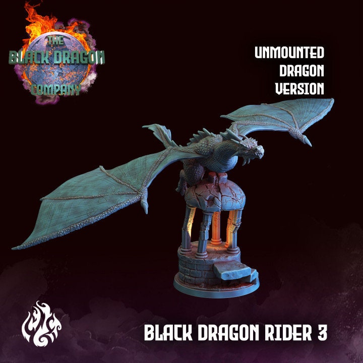 Black Dragon Riders from "Black Dragon Company" by Crippled God Foundry Miniatures RPG DnD