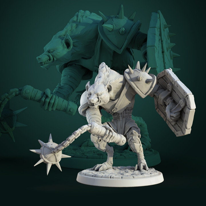 Gnoll Gang by White Werewolf Tavern Miniatures RPG DnD