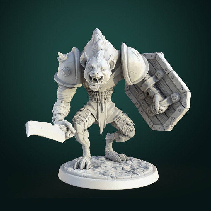 Gnoll Gang by White Werewolf Tavern Miniatures RPG DnD