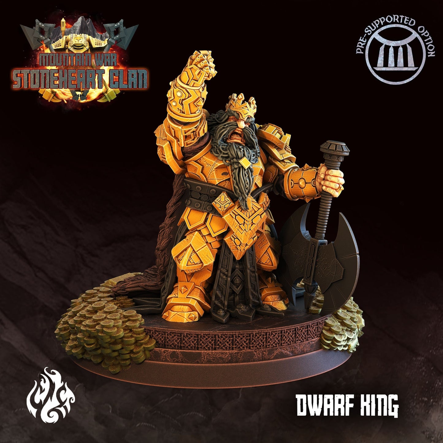 Dwarf King from "Stoneheart Clan" by Crippled God Foundry