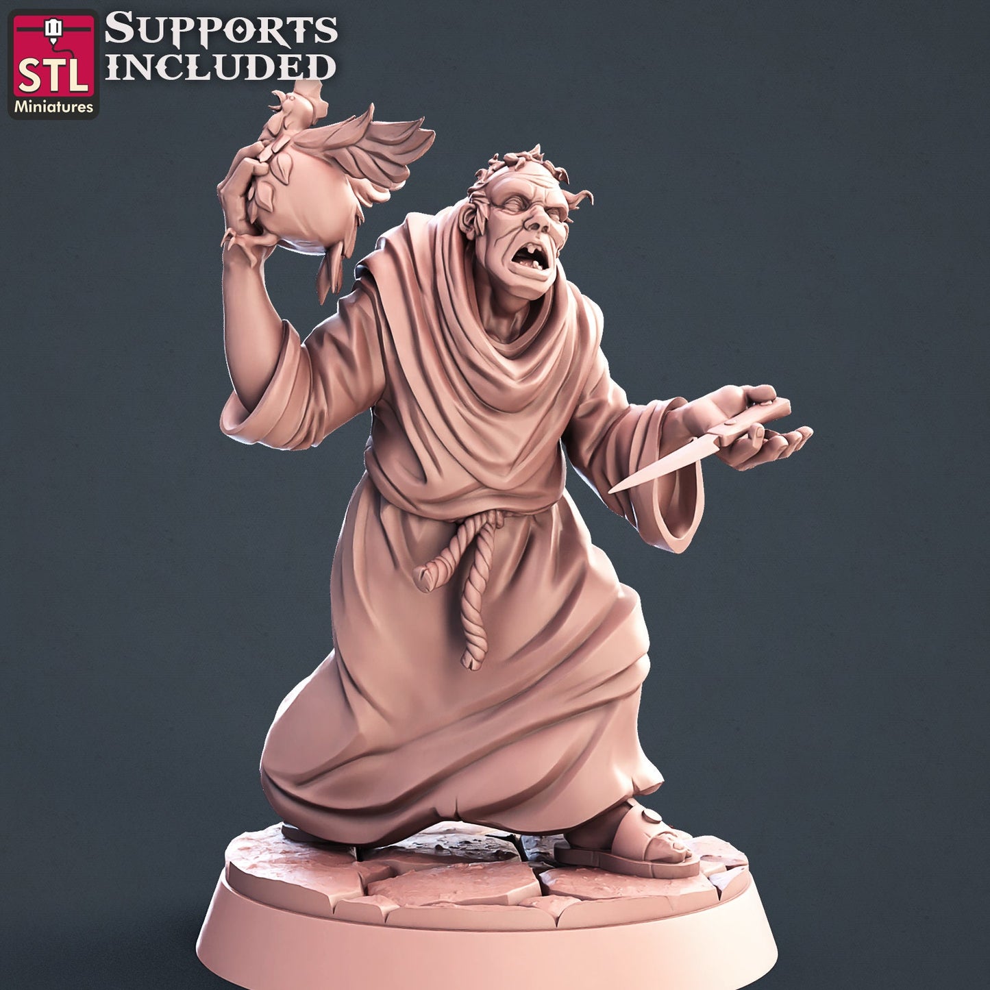 Abbey Monks Set by STL Miniatures