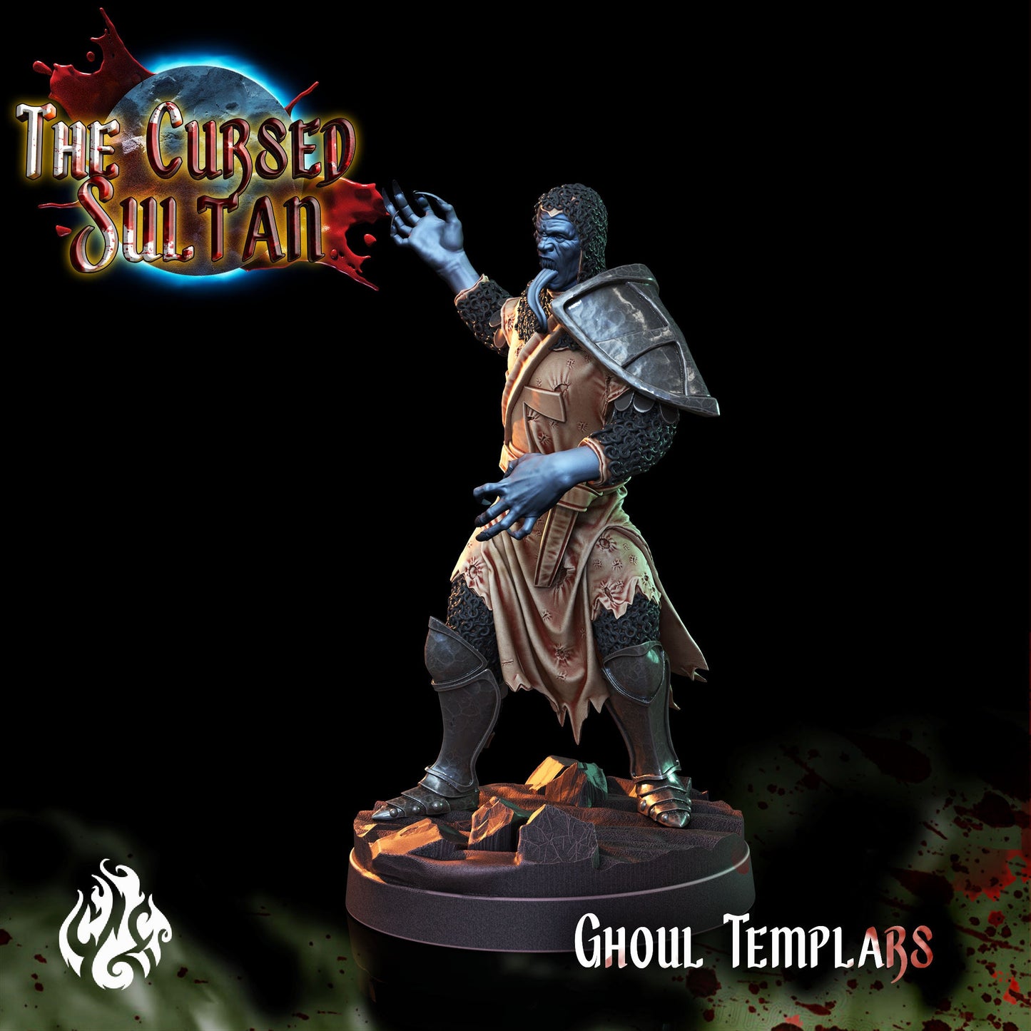 Ghoul Templars from "Cursed Sultan" by Crippled God Foundry Miniatures