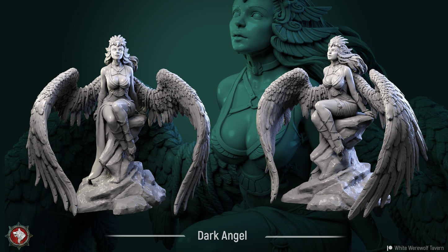 Dark Angel from "Winged Warriors" by White Werewolf Tavern Miniatures